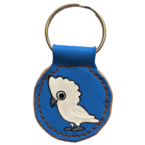 Papouščí klíčenka Kakadu bílý