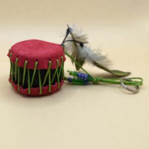 Miniaturní bubínek červený