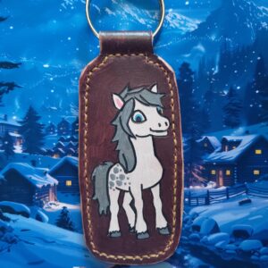 Klíčenka kůň bělouš